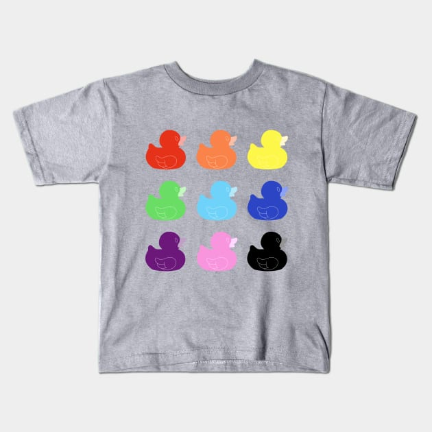 Rainbow Ducks Kids T-Shirt by Smich